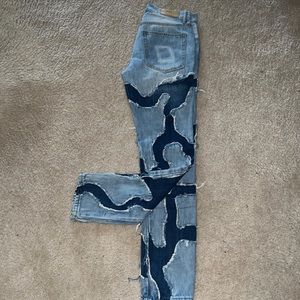[Msg before buying]MNML Jeans Skinny
Stacked Jeans with Deep Blue Design.